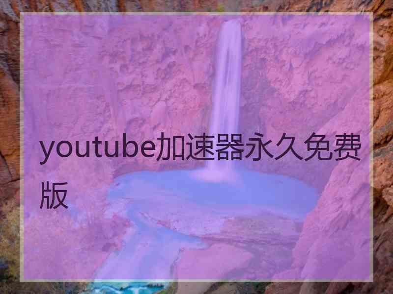 youtube加速器永久免费版